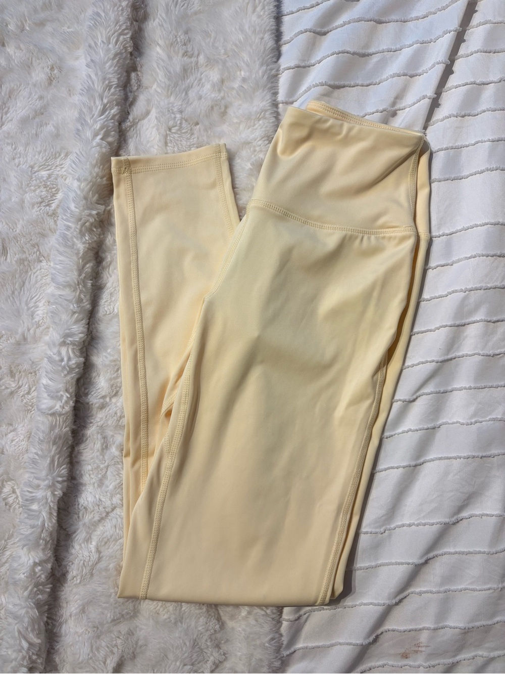 Urban Planet High-Waist Creamy Yellow Leggings